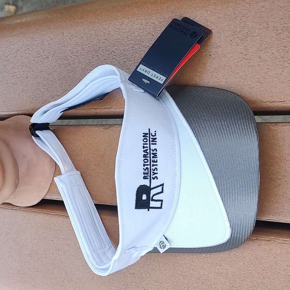 Fersten Worldwide Restoration System Inc. Adjustable Unisex Visor Gray Black New